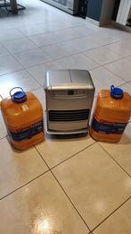 Chauffage Qlima + 2 bidons de pétrole, Doe-het-zelf en Bouw, Ophalen, Zo goed als nieuw