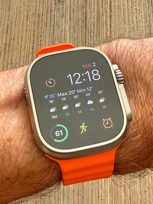 Apple Watch Ultra 2, met factuur en garantie als nieuw!, Handtassen en Accessoires, Smartwatches, Zo goed als nieuw, iOS, Ophalen of Verzenden