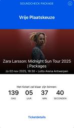 2 Soundcheck Package Zara Larsson: Midnight Sun Tour, Tickets en Kaartjes, Concerten | Pop