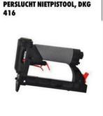 Perslucht nietpistool DKG 416 met 2 dozen vastklampen nieuw, Ophalen, Zo goed als nieuw