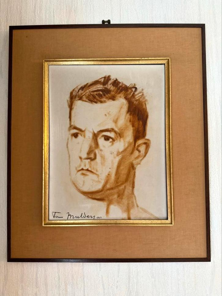 Schilderij van Modest Van Mulders (1916-1964) Aalst, Antiek en Kunst, Kunst | Schilderijen | Klassiek, Ophalen