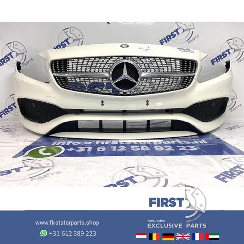 W176 FACELIFT AMG VOORBUMPER + DIAMOND GRIL 2018 WIT Mercede, Auto-onderdelen, Carrosserie, Bumper, Mercedes-Benz, Voor, Gebruikt