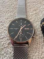 Horloge HugoBoss, Handtassen en Accessoires, Horloges | Heren, Polshorloge, Zo goed als nieuw, Zilver, Ophalen