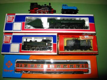 HO : locomotieven en wagons NMBS, SNCF, DB, FS beschikbaar voor biedingen