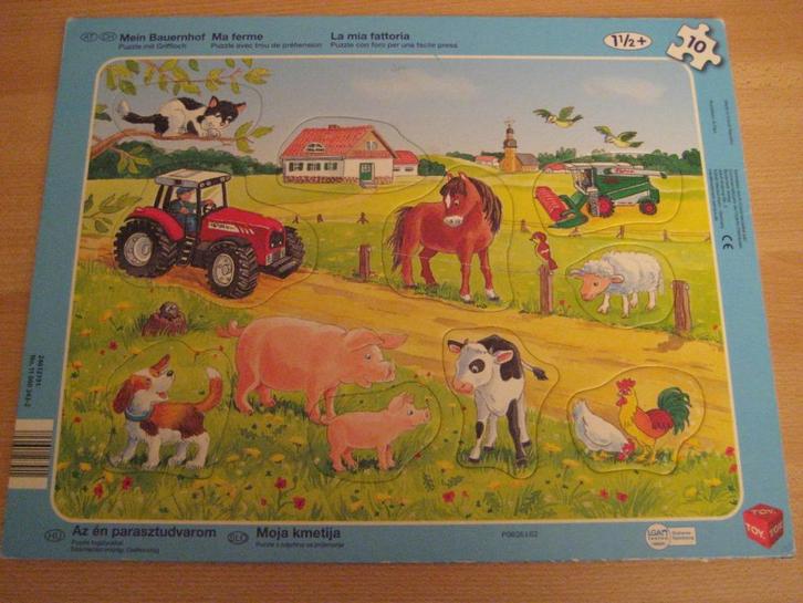 Vormenpuzzel  - Leven op de boerderij, Kinderen en Baby's, Speelgoed | Kinderpuzzels, Zo goed als nieuw, 6 maanden tot 2 jaar