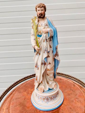 Antiek standbeeld jozef beschikbaar voor biedingen