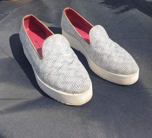sneakers 181 schoenen glitter 36 zilver, Kleding | Dames, Schoenen, Gedragen, Schoenen met lage hakken, Wit, Ophalen of Verzenden