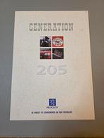 Brochure Peugeot 205 Generation, Boeken, Auto's | Folders en Tijdschriften, Ophalen of Verzenden, Peugeot