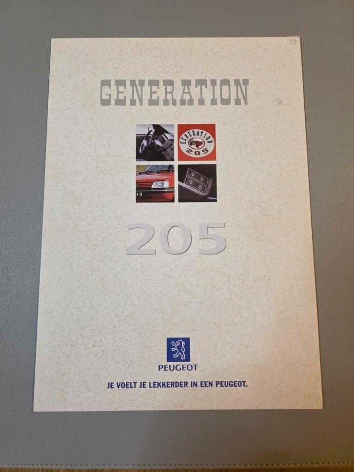 Brochure Peugeot 205 Generation, Boeken, Auto's | Folders en Tijdschriften, Peugeot, Ophalen of Verzenden