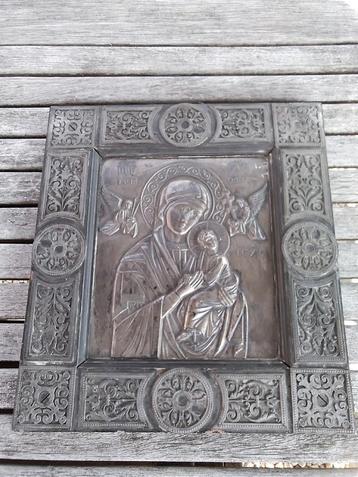 Icone religieuse orthodoxe vierge, Enlèvement ou Envoi