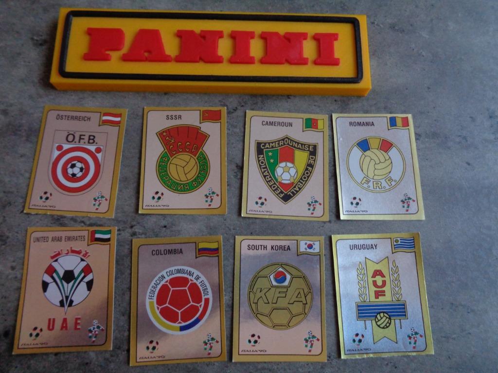 PANINI VOETBAL STICKERS WORLD CUP 90 ITALIA WK  EMBLEMEN ***, Hobby en Vrije tijd, Stickers en Plaatjes, Ophalen of Verzenden