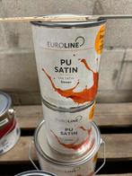 Euroline grijsgroene krasvaste lak 1liter en 2,5liter, Ophalen of Verzenden, Nieuw, Acrylverf