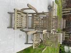 7 teak klapstoelen en gratis tafel, Chaise, Bois dur, Enlèvement, Utilisé