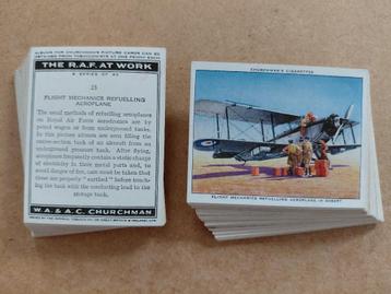 The R.A.F. at work complete set 48 vintage chromos 1938 beschikbaar voor biedingen