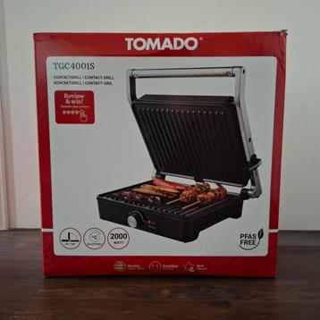 Nieuw tostiapparaat Tomado TGC4001S contact grill beschikbaar voor biedingen