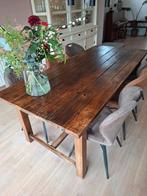 Oude Franse eikenhouten boeren tafel, Ophalen, Gebruikt, Eikenhout, 200 cm of meer