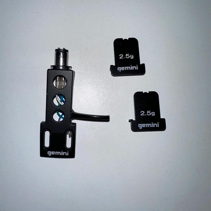 Gemini - DJ Headshell zonder Cartridge (gewichten incl), Audio, Tv en Foto, Platenspelers, Gebruikt, Platenspeler-onderdeel, Overige merken