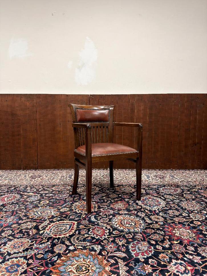 Klassiek Engelse Bureaustoel Stoel, Antiek en Kunst, Antiek | Kantoor en Zakelijk, Ophalen of Verzenden