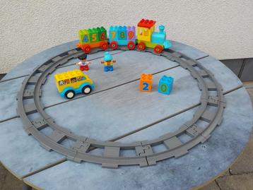 Set de train Lego Duplo avec chiffres et plus encore - set 2, Enlèvement ou Envoi, Utilisé, Ensemble complet, Duplo