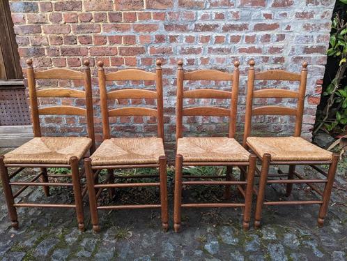eiken knopstoelen, Huis en Inrichting, Stoelen, Gebruikt, Ophalen