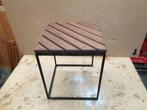 Bijzettafel tuintafel, Minder dan 55 cm, Vierkant, Zo goed als nieuw, Hout