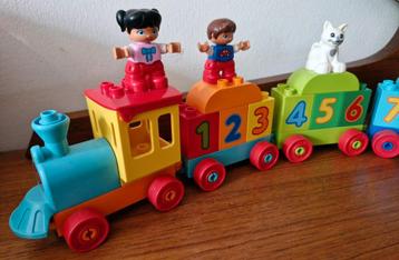 Duplo Lego getallen trein, Enlèvement ou Envoi, Comme neuf, Duplo
