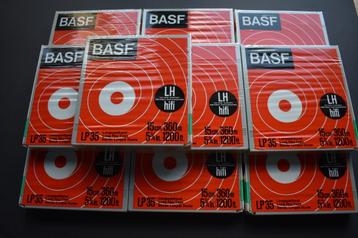 10x BASF LP 35 Long Play Reel Tape 15cm / 360m - 5". /1200.f beschikbaar voor biedingen