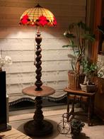 Prachtige Tiffany vloerlamp met antieke staander, Ophalen of Verzenden