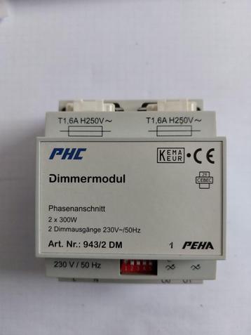 dimmer module PEHA 943/2 DM domotica PHC 2 kanaal 300w