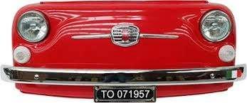 FIat 500 voorkant met verlichting wand decoratie metaal, Collections, Collections Autre, Utilisé, Enlèvement ou Envoi