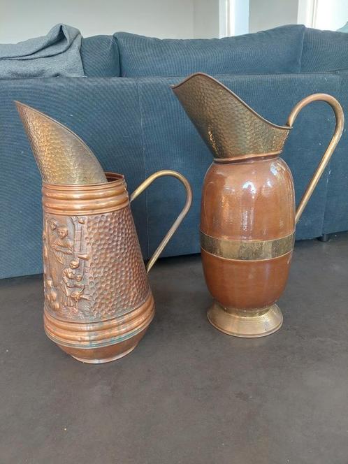 2 koperen kannen, Antiek en Kunst, Antiek | Brons en Koper, Ophalen
