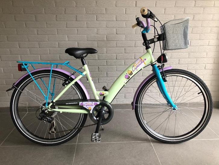 Meisjesfiets 24 inch zeer goede staat, Fietsen en Brommers, Fietsen | Meisjes, Zo goed als nieuw, 24 inch, Handrem, Versnellingen