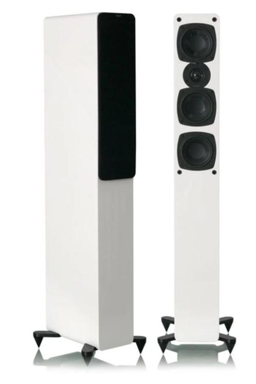 Deense Tangent Audio evo E34 pianolak witte luidsprekers, TV, Hi-fi & Vidéo, Enceintes, Comme neuf, Haut-parleurs Frontaux, Arrière ou Stéréo