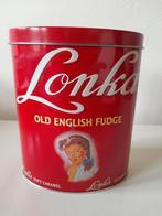 Vintage blik Lonka - Old English Fudge, Ophalen of Verzenden, Zo goed als nieuw, Koffie