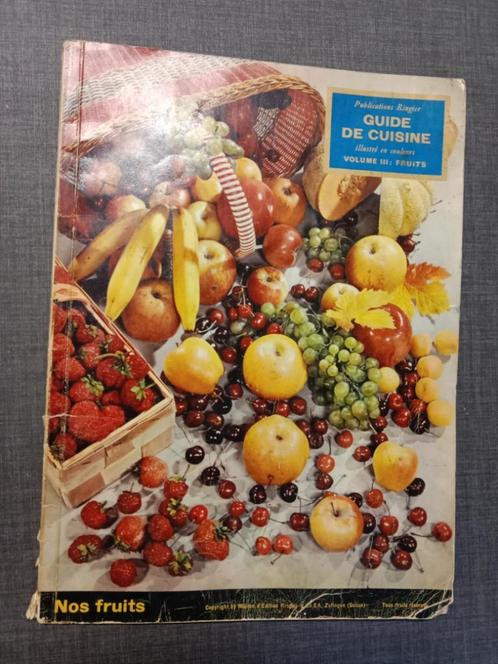 Guide cuisine Fruits 1956, Boeken, Kookboeken, Gelezen, Taart, Gebak en Desserts, Europa, Ophalen of Verzenden