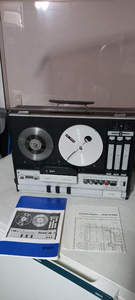 Oude Bandrecorder van Siera model 9197, Audio, Tv en Foto, Bandrecorder, Bandrecorder, Met stofkap, Ophalen