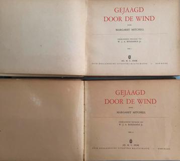 Gejaagd door de Wind door Margaret Mitchell 2 delen 1936., Enlèvement ou Envoi, Utilisé