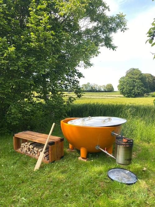 Verhuur hot tub (Dutch Tub Weltevree), Tuin en Terras, Jacuzzi's, Zo goed als nieuw, Vast, Afdekzeil, Trap, Verzenden