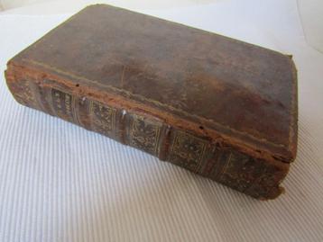 Très ancien livre de Psaumes de 1783, couverture cuir  + dor