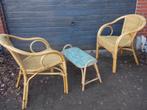 TWEE ROTAN ZETELS en Tafel, Tuin en Terras, Ophalen of Verzenden, Rotan