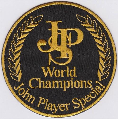 John Player Special stoffen opstrijk patch embleem #1, Collections, Marques automobiles, Motos & Formules 1, Neuf, Envoi