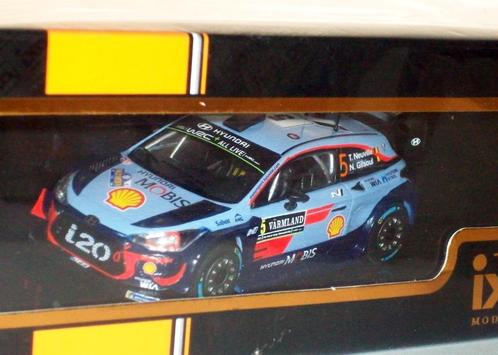 IXO 1/43 RAM673 HYUNDAI I20 WRC THIERRY NEUVILLE Zweden 2018, Hobby en Vrije tijd, Modelauto's | 1:43, Nieuw, Auto, Overige merken