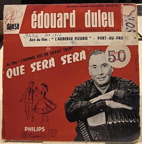 Edouard Duleu - Que sera sera, CD & DVD, Vinyles Singles, Utilisé, Single, Autres genres, 7 pouces, Enlèvement ou Envoi