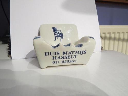 Hasselt Asbak Zetel Reclame Jenever Limburg Roken Sigaar, Verzamelen, Retro, Overige typen, Verzenden