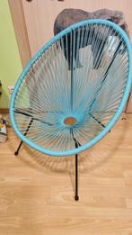 Tuinstoel draadstoel spaghettistoel blauw, Ophalen, Nieuw