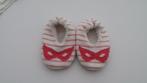 Wit/roze pantoffel/sok met antisliplaag (onderaan stof met s, Kinderen en Baby's, Kinderkleding | Schoenen en Sokken, Veritas