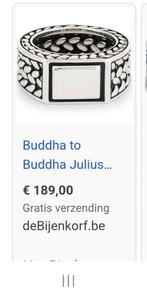 Buddha to buddha zegel ring < JULIUS >, Ophalen of Verzenden, Nieuw, Zilver, Zilver