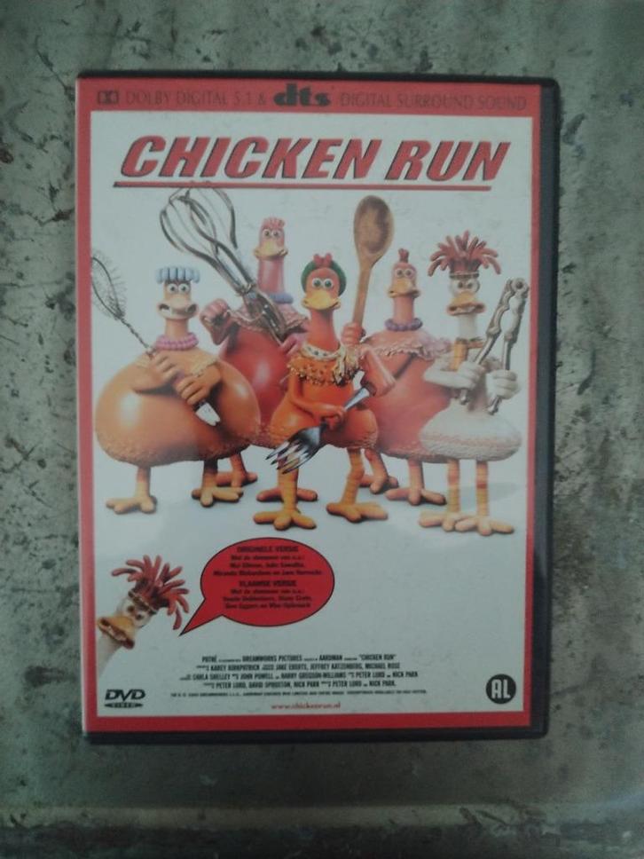 Chicken run – vlaamse versie, Cd's en Dvd's, Dvd's | Tekenfilms en Animatie, Zo goed als nieuw, Europees, Poppen of Stop-motion