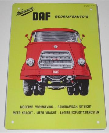 DAF TRUCK : Metalen Bord DAF Bedrijfsauto´s beschikbaar voor biedingen