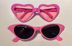2 roze feestbrillen - In zeer goede staat, Ophalen of Verzenden, Geen merk, Zo goed als nieuw